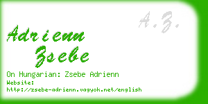 adrienn zsebe business card